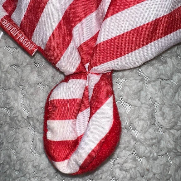 GAGOU Tagou Santa Claus Baby Security Blanket Lovey with Rattle! 10”x10” RARE! - Picture 5 of 12